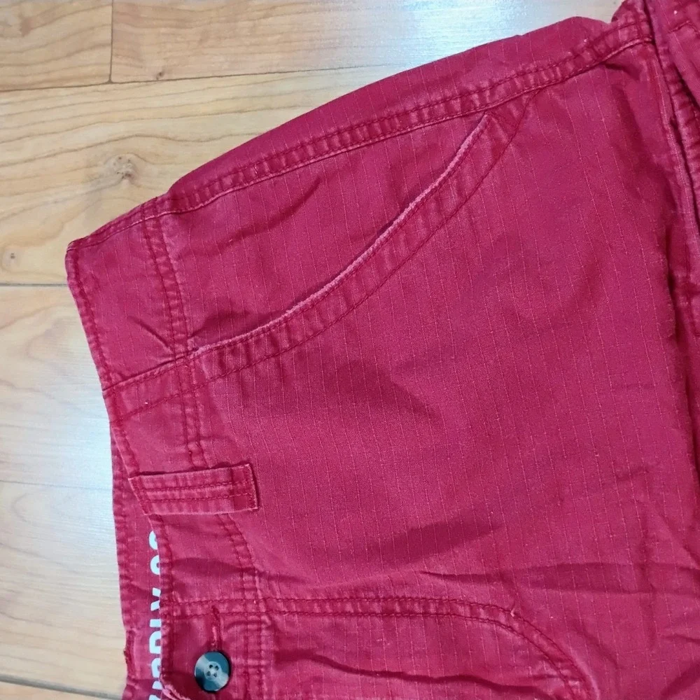 Mossimo Supply Co. Men's Size 34 Maroon Cargo Skater Shorts Baggy